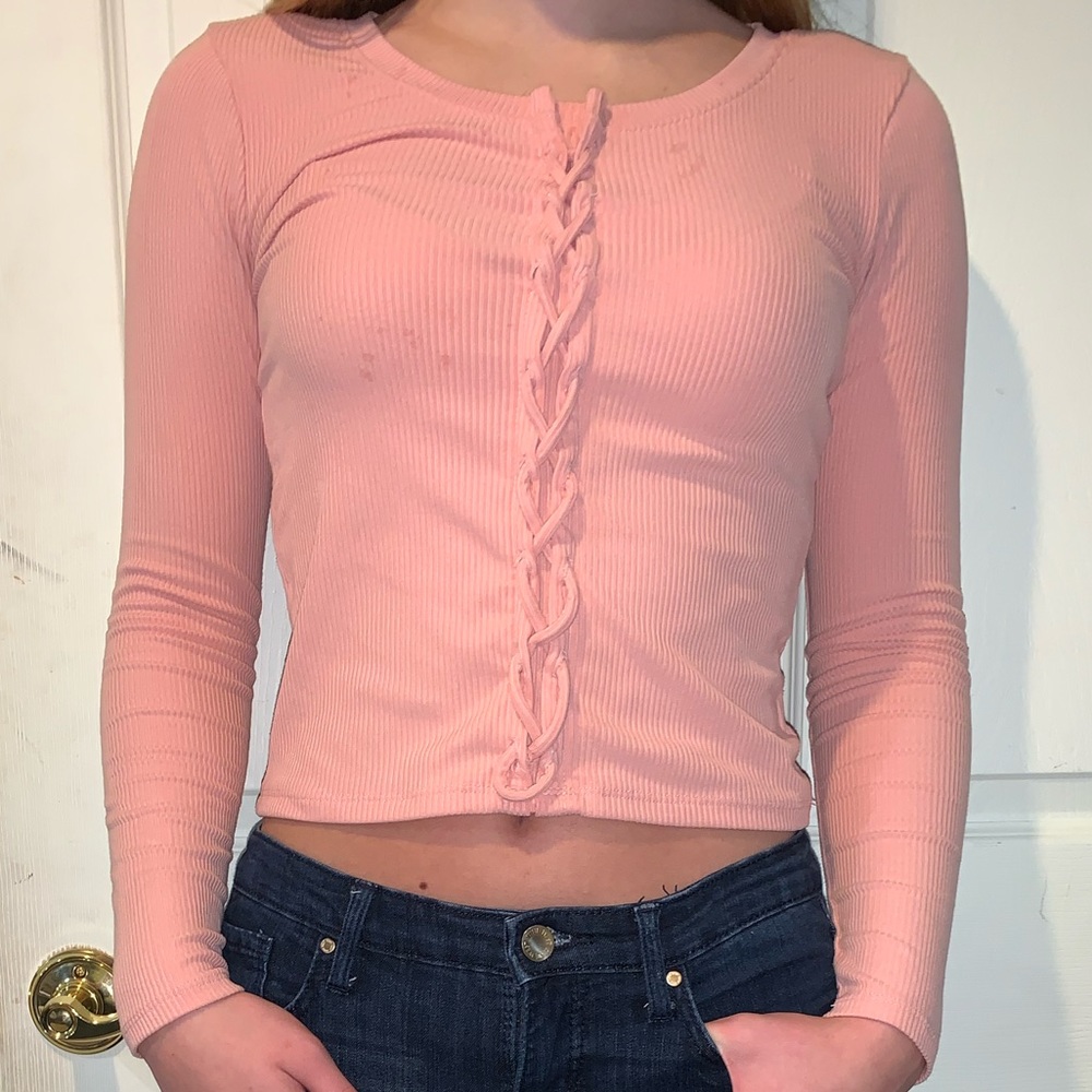 Pink Crop-top